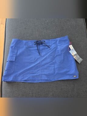 NWT Carve Designs Blue Striped Paddler skirt 8